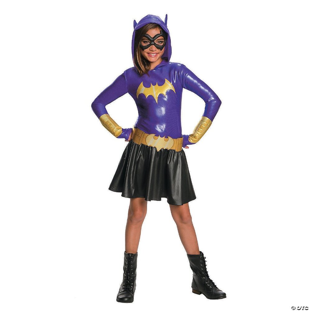 Girl's DC SuperHero Girls™ Batgirl Hooded Dress Costume (Size L)